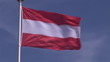 Video: Flag of Austria on the top of a pole in the wind Flag of Austria on the top of a pole in the wind