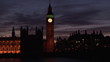 Video: View from a bridge of Big Ben by night View from a bridge of Big Ben by night
