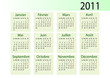 Calkendrier 2011 Français