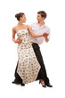 beautiful young dancing couple