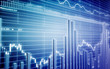 Stock Market Graph with Bar Chart