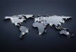 3d render global business concept