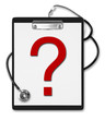 Black Clipboard Question Mark