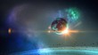Planet in space loop Planet in space loop