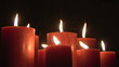 Video: Close up of lit candles in the wind Close up of lit candles in the wind