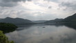 View of a lake surrounded by mountains