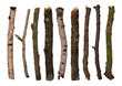 Sticks isolated on white