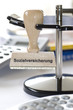 Stempel mit der Aufschrift Sozialversicherung