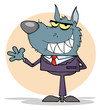 Smiled Business man Waving A Greeting Smiled Business man Waving A Greeting