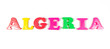 algeria written in fridge magnets