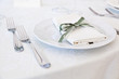 elegant decoration of table in a restaurant