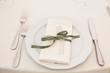 elegant decoration of table in a restaurant