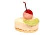 Sweet pastry with cherry