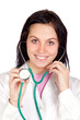 Attractive brunette Doctor