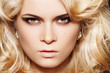 Glamour woman model with luxury make-up & chic shiny jewellery
