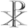 Monogramme du Christ en chrome