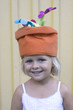 Photo: Girl with funny hat Girl with funny hat