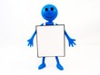 Smily Man with Sandwich  Advertising Board