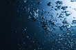 air bubbles in water stylish background