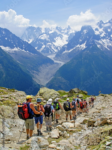 Photo: Randonnée en haute montagne Randonnée en haute montagne