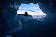 blue ice cave