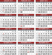 Classic calendar template for 2011