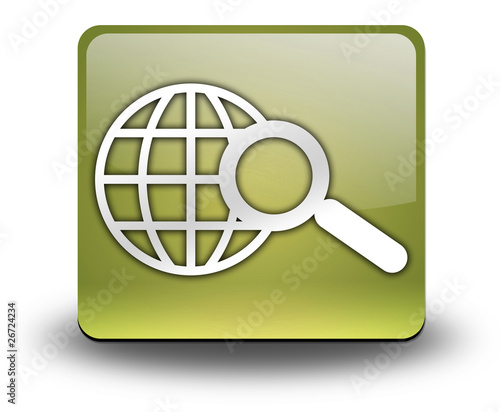 Illustration: Yellow 3D Effect Icon "Search" Yellow 3D Effect Icon "Search"