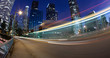 Traffic into the city of Los Angeles