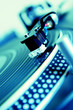 Turntable playing vinyl record