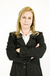 blond businesswoman portrait