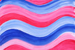 Blue - red  painted background, wavelike pattern