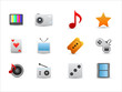 Entertainment icons set