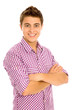 Young man with arms folded