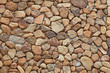 Stone Brick Wall made of fragment stones in irregular shapes