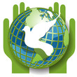 Dove and globe