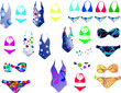 bikini collection - vector bikini collection - vector