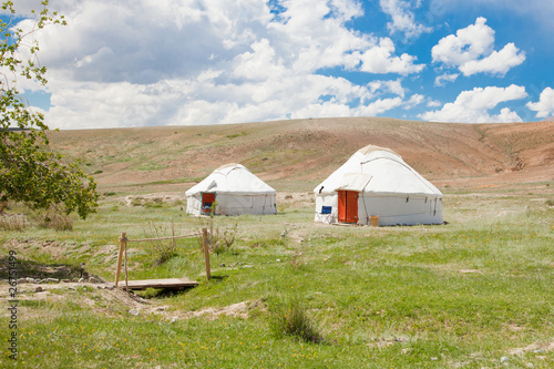 Photo: Two Kazakh yurt Two Kazakh yurt