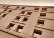 square punched windows