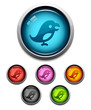 Bird button icon