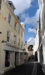 Street in old town of St Peter Port, Guernsey,