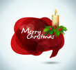 Christmas banner text in the form of the bubble Christmas banner text in the form of the bubble