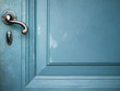 Single Door handle on old door Single Door handle on old door
