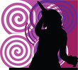 Singer. Editable vector illustration Singer. Editable vector illustration