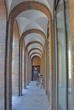 Italy Ravenna medieval portico.