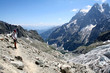 Randonneur dans le parc national des Ecrins