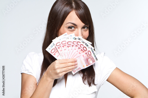 Foto: Euro Scheine geben Euro Scheine geben