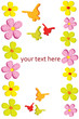 bright flowers and butterflies bright flowers and butterflies