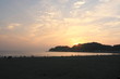 sunset on the beach