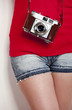 Girl with a vintage camera Girl with a vintage camera