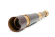 spyglass pirate Scope Monocula over white background